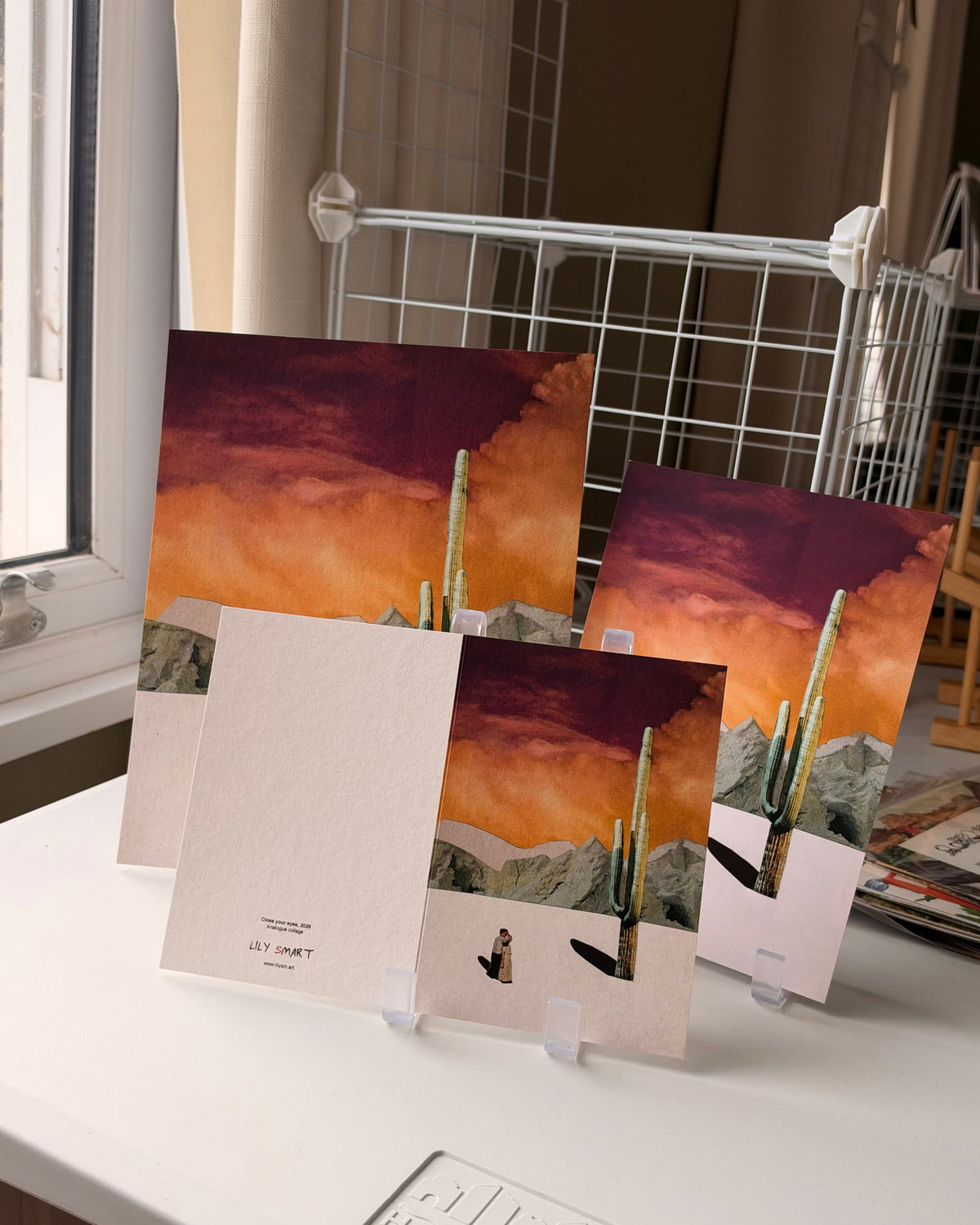 Close your eyes - romantic winter giclée print