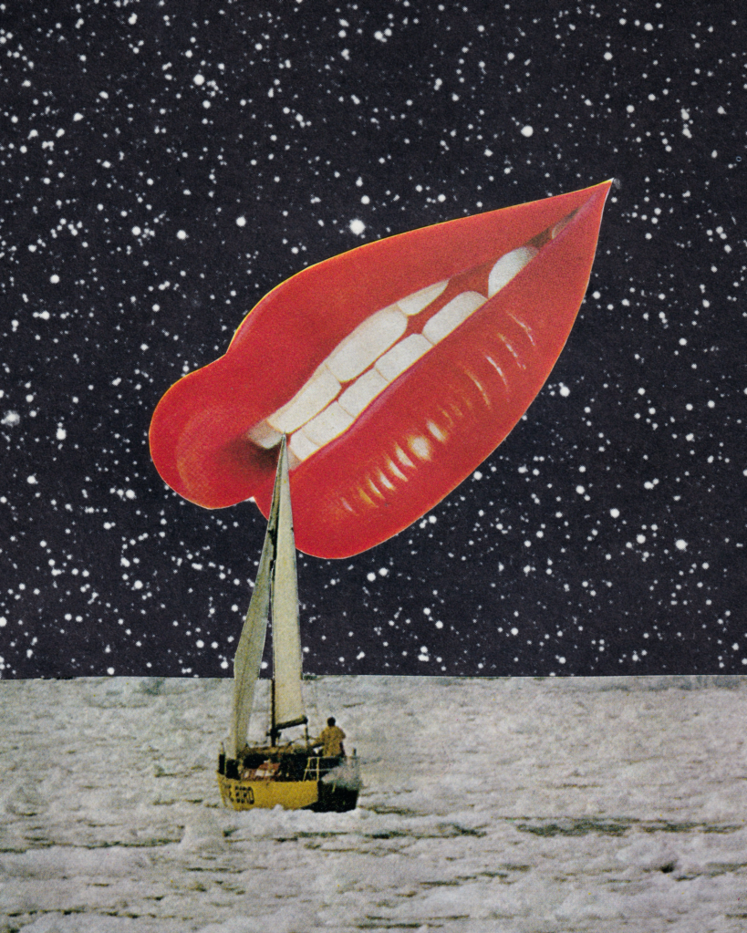 Just your teeth - red lips giclée print